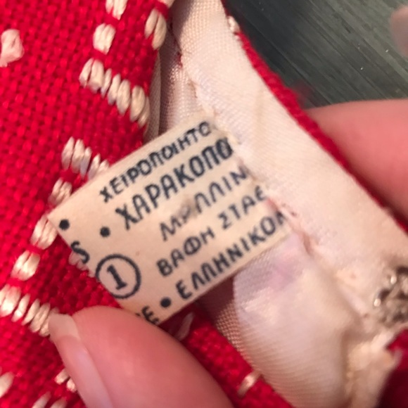 Vintage 1960’s Red Wool Sheath Dress (Greek) - Picture 8 of 8